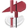 NYX Professional Makeup Rossetto Ultra Pigmentato, Brillantezza a Lunga Tenuta, No Transfer, Shine Loud, 08 Movie Maker