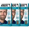 Just For Men Barba & Baffi, Tinta Per Barba Uomo, Tintura Senza Ammoniaca, Elimina I Peli Grigi, Con Pettine Applicatore, Colore Castano Chiaro, M25 (3 Pack)
