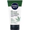 NIVEA MEN Crema idratante viso ultra lenitiva Sensitive Pro (1 x 75 ml), Crema viso con olio di canapa biologico, cura uomo idratante e lenitivo con formula vegana