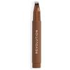 Revolution Beauty London Revolution Instant Brow Hair Pen, Applicatore di Precisione per Tratti Sottile Effetto Pelo, Matita per Sopracciglia Lunga Tenuta, Marrone Caldo, Vegan & Cruelty-Free, 1,8 ml