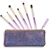 Nabla Amethyst Detail Eye Brush Set | Set Completo Pennelli trucco per Make-Up Occhi Professionale 100% vegan | Design elegante color viola ametista, ideale come regalo.