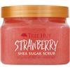 Tree Hut Scrub allo zucchero di karitè alla fragola, 510 g, scrub ultra idratante ed esfoliante per la cura del corpo essenziale nutriente