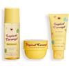 I Heart Revolution, Tropical Caramel Bath & Body Gift Set, Set Mini All-In-One per Capelli e Corpo per l'Estate, Profumo Dolce, Vegano e Non Testato su Animali