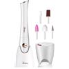 ARDES - ARMANI01 Set Manicure-Pedicure GOLDYE con Lampada Asciuga Smalto - Kit Manicure Professionale - Set Unghie 5 Accessori Testine Intercambiabili - Ideale Per Viaggio