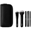 KIKO Milano Travel Brush Set, Pochette Da Viaggio Con 5 Pennelli Professionali