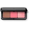 KIKO Milano Multi Finish Trio Blush & Bronzer Palette 03 | Palette Viso Con 1 Bronzer E 2 Fard Dai Finish Mat E Metal