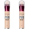 Maybelline New York Correttore Multi-Uso, Idratante e con Coprenza Modulabile, Imperfezioni e Occhiaie Coperte, Con Bacche di Goji e Haloxyl, Cancella Età, Tonalità: 01 Light, Bipacco