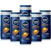 NIVEA MEN Sport Doccia Shampoo in Confezione da 6 x 250 ml, Bagnoschiuma uomo rivitalizzante per viso, corpo e capelli, Docciaschiuma e shampoo uomo dalla fragranza maschile arricchito con Minerali