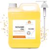 B.O.T cosmetic & wellness Olio di Sesamo, Biologico, Puro al 100%, Olio di semi di sesamo spremuto a freddo, con certificato biologico. Utilizzo in cosmesi naturale e massaggi ayurvedici, 2000 ml