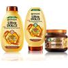 Garnier Ultra Dolce Routine Completa Tesori di Miele, Kit con Shampoo + Balsamo + Maschera, Ideale Per Capelli Danneggiati, Con Miele d'Acacia e Cera d'Api