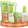Garnier Fructis Keratin Sleek - Set per la cura dei capelli secchi e arricciati, con shampoo da 200 ml, balsamo da 200 ml, maschera da 370 ml e siero da 50 ml