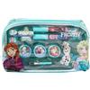 Lip Smacker Frozen Essential Makeup Bag, Set di Trucchi Frozen per Bambina con Lucidalabbra, Ombretti Luminosi, Applicatori e Accessori per un Look da Principessa Disney