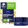 NIVEA NATURALLY GOOD Trattamento Notte Rigenerante 50 ml Trattamento Viso con 99% Ingredienti di origine naturale, Crema Notte all'Olio di Argan Bio & Oli Preziosi