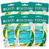 GEOMAR | Maschera Viso Tessuto, Idratante e Rinfrescante, 95% di Origine Naturale, Dermatologicamente Testata, Formula Vegan, 6 x 22 ml