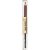 Revlon ColorStay Brow Fantasy, prodotto sopracciglia 2 in 1: matita con finitura a polvere e gel trasparente che fissa infuso di provitamina B5, durata fino a 16 ore, 002 Soft Brown