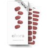 Ohora Sticker Unghie Gel Semi-Polimerizzato, 30 Unghie Gel Adesive Made in Corea, con Lima, Due Salviette Umide e Uno Stick in Legno per l'Applicazione