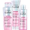 L'Oréal Paris ELVIVE Glycolic Gloss Shampoo e Balsamo e Trattamento in 5 minuti con Acido Glicolico per tutti i tipi di capelli