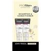John Frieda Profiller+ Set - Shampoo, 250 ml e balsamo, 250 ml - Tipo di capelli: fine - Comprime e nutre i capelli - Con biotina e acido ialuronico