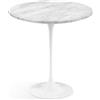 Knoll Saarinen Tavolino Tulip Ø 51 Marmo Statuarietto