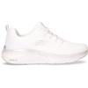 SKECHERS Vapor Foam Midnight Glimmer Sneaker In Tessuto Bianco Argento - Donna - Bianco Argento
