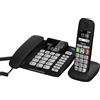 Gigaset Telefono Gigaset DL780 Plus - Fisso + Cordless, Tasti grandi, Nero