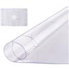 VEVOR Tovaglia Plastica Rotondo Diametro 1067mm Spessore 2,0 mm Trasparente Protezione Tavolo Impermeabile Facile da Pulire Tovaglia per Tavolo da Ufficio Tavolo da Pranzo Comodino, Copertura Tavolo