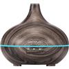 Cecotec Umidificatore Ambiente Ultrasuoni con Diffusore Aromi Pure Aroma 150 Yin Grey. Serbatoio 150ml, 7 Colori LED Regolabili, Timer 3h, Ultra-Silenzioso, Aromaterapia, Facile da Pulire