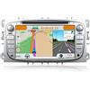YUNTX Android 14 2 Din Radio con navigazione per Ford Focus/Mondeo/S-Max/Connect (2008-2011): [Integrato CarPlay/Android Auto/DSP/GPS]-IPS 2.5D Touch screen-DAB/Bluetooth 5.0/Controllo del volante