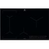 Electrolux Piano Cottura a Induzione Da Incasso Electrolux Serie 600 Bridge LIL83443 Nero 80 cm 4 Zone