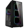 Sharkoon TG6 RGB, custodia per PC ATX, vetro temperato