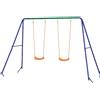 VivaGarden Altalena per Bambini 3-8 Anni con 2 Seggiolini 4 Picchetti A70MXAO69 VivaGarden