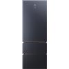 Haier HTW7720ENMB Frigorifero Combinato Tre Porte 483L Nero Serie 7 No Frost