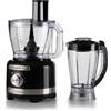 Ariete Robot da Cucina Gourmet Pro Moderna 1782 Nero 3L con Frullatore 2L 1000W