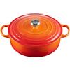 Le Creuset Tegame risotto Evolution in ghisa vetrificata, diameter 30 cm, Arancio, 21179300902430