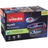 Vileda H2Pro Spin Mop Sistema spazzolone Microfibra 6000 ml Bagnato Nero, Blu, Rosso