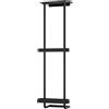 STWWO Bathroom Towel Storage, 36.4 Inch Towel Racks for Bathroom Wall Mounted with Shower Caddy with Metal Shelf, Black