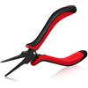 SPEEDWOX Pinza professionale a becco piatto da 14 cm con mascella liscia per la fabbricazione di gioielli, artigianato, riparazione di pannelli PCB