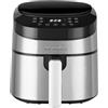 GASTROBACK #42582 - Friggitrice ad aria calda di design Air Pro, con capacità di riempimento di 3,7 litri, 8 programmi preimpostati, pannello di controllo touch, colore: nero/argento