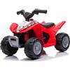 Honda Quad Elettrico per Bambini Rosso Honda 7,2V con Luci LED Ricaricabile