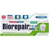 Biorepair, Dentifricio Junior 6-12 anni, Dentifricio per Bambini senza Fluoro, con Vitamina E, Antiossidante, per Gengive Sane, Rinfrescante Gusto Menta, 75 ml