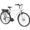 F.lli Schiano E-Moon, Bici Elettrica da Città 28 Inches per Adulti, 36V 14.5Ah Batteria Rimovibile, Motore 250W 40Nm, City Ebike, Bianco