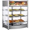 Forcar Multiservice Vetrina espositore riscaldata Inox con 3 piani .RTR137