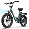 URLIFE Bicicletta Elettrica 20 * 3 Fat Tire Per Adulti, 7 Velocità Bici Elettrica da 48V 13Ah Batteria Rimovibile, Autonomia bis zu 100km E-bike Per Pendolari Urbani con Display LCD Colorato