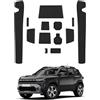 Coleya Tappetini Antiscivolo Compatibile con Dacia Duster 2024 2025 (AT), Tappetini in Gomma per Console Centrale, Portabicchieri, Cuciture Porta, Dacia Duster Tappetino per Auto (Nero)