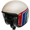 Premier Casco Vintage Btr 8 Bm,Bianco/Rosso/Blu,Xs