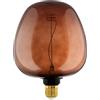 Eglo Lampadina XXL E27, dimmerabile, a spirale, stile rétro, molto grande, marrone cognac, 4 W, 40 lumen, luce bianca calda, 2000 K, lunghezza 25,5 cm