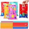 Brencco 50 Sacchettini Compleanno Bambini, Bustine Regalini Fine Festa Bambini Adatto a Ragazzi e Ragazze, Sacchetti Regalo Caramelle, 16.5×25 cm