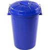 DRW Pattumiera Comunità Blu Manici con coperchio incassato da 100 litri 54x50x76 cm