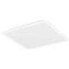 Eglo Plafoniera a LED Bottazzo, con telecomando, pannello ultra sottile con retroilluminazione, dimmerabile, in metallo e plastica bianca, colore luce: bianco caldo/bianco freddo, 30 x 30 cm