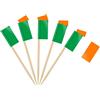 AhfuLife 100 Bandiera Stuzzicadenti Irlanda da Cocktail, Bandiere Stuzzicadenti per Panini, Cibo, Tazze di Carta, Torte, Frutta, Forniture per Feste, Decorazioni Bar (100 pezzi, Irlanda)